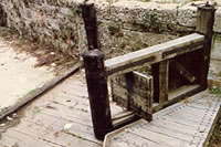 Navigli's sluice door near Brera