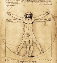 Vitruvian Man drawing by Leonardo Vitruvian Man drawing by Leonardo